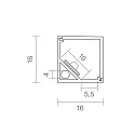 SIGOR Profil d'angle CORNER 10 aluminium