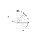 SIGOR Profil d'angle CORNER 20 aluminium