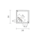 SIGOR Profil d'angle CORNER 20 aluminium