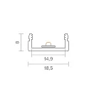 Profil de montage HV230, aluminium