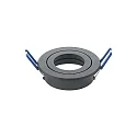 Lumière encastrée RING rond, pivotant GU 5,3, couvert de poudre, noir  gradable