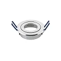 Lumière encastrée RING rond, pivotant GU 5,3, aluminium poli gradable