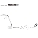Mexlite Mexlite Table lamp ELOI, steel