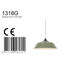 Mexlite pendant luminaire NOVÉ half round E27 IP20, green dimmable