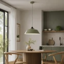Mexlite pendant luminaire NOVÉ half round E27 IP20, green dimmable