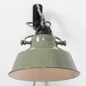 Mexlite wall luminaire NOVÉ rotatable, tiltable E27 IP20, green, black dimmable