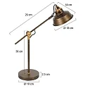 Mexlite table lamp NOVE E27 IP20, dimmable