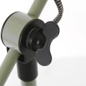 Mexlite table lamp NOVÉ rotatable, tiltable E27 IP20, green dimmable