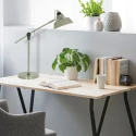 Mexlite table lamp NOVÉ rotatable, tiltable E27 IP20, green dimmable
