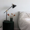 Lampe de table NOVÉ avec interrupteur, avec prise de courant, réglable E27 IP20