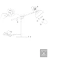 Lampe de table NOVÉ avec interrupteur, avec prise de courant, réglable E27 IP20