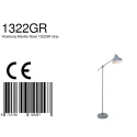 Mexlite Mexlite Floor lamp NOVÉ, 1 flame, grey
