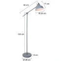 Mexlite floor lamp NOVÉ rotatable, tiltable E27 IP20, green dimmable