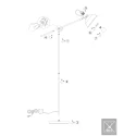 Mexlite floor lamp NOVÉ rotatable, tiltable E27 IP20, green dimmable