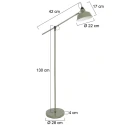 Mexlite floor lamp NOVÉ rotatable, tiltable E27 IP20, green dimmable