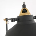 Mexlite Lampadaire NOVÉ avec interrupteur, avec prise de courant, réglable E27 IP20, noir mat 