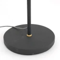 Mexlite Lampadaire NOVÉ avec interrupteur, avec prise de courant, réglable E27 IP20, noir mat 