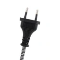 Mexlite Lampadaire NOVÉ avec interrupteur, avec prise de courant, réglable E27 IP20, noir mat 