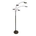 Mexlite Lampadaire SYNNA 5 flammes IP20, cacao gradable