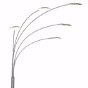 Lampadaire SYNNA 5 flammes, rotatif, avec bras flexible, direct / indirect, avec variateur à cordon IP20