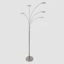 Lampadaire SYNNA 5 flammes, rotatif, avec bras flexible, direct / indirect, avec variateur à cordon IP20
