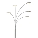 Lampadaire SYNNA 5 flammes, rotatif, avec bras flexible, direct / indirect, avec variateur à cordon IP20