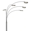 Lampadaire SYNNA 5 flammes, rotatif, avec bras flexible, direct / indirect, avec variateur à cordon IP20