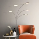 Lampadaire SYNNA 5 flammes, rotatif, avec bras flexible, direct / indirect, avec variateur à cordon IP20