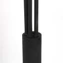 Mexlite Lampadaire SYNNA 5 flammes, rotatif, avec bras flexible, direct / indirect, avec variateur à cordon IP20, noir mat gradable