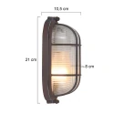 Mexlite Mexlite Ceiling luminaire LISANNE, 1 flame, brown