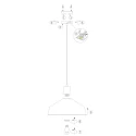 Mexlite Mexlite Pendant luminaire BLACKMOON, 1 flame, black