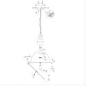Steinhauer Steinhauer Pendant luminaire BIKKEL, 1 flame, glass, grey