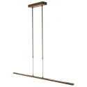 Steinhauer Pendant luminaire ZELENA LED, 3 flames, bronze