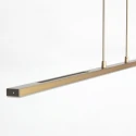 Steinhauer pendant luminaire ZELENA 3 flames IP20, gold dimmable