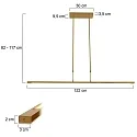 Steinhauer Luminaire à suspension ZELENA IP20, gradable