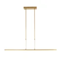 Steinhauer pendant luminaire ZELENA 3 flames IP20, gold dimmable
