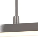Steinhauer Steinhauer Pendant luminaire ZELENA LED, 3 flames, silver