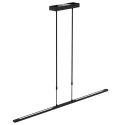 Steinhauer Pendant luminaire ZELENA LED, 3 flames, black