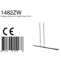 Steinhauer Steinhauer Pendant luminaire ZELENA LED, 3 flames, black
