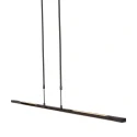 Steinhauer Steinhauer Pendant luminaire ZELENA LED, 3 flames, black