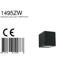Steinhauer Steinhauer Outdoor wall luminaire LOGAN, 1 flame, GU10, round, black