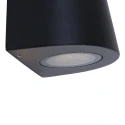Steinhauer Steinhauer Outdoor wall luminaire LOGAN, 2 flames, GU10, oval, black
