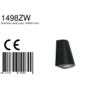 Steinhauer Steinhauer Outdoor wall luminaire LOGAN, 2 flames, GU10, oval, black