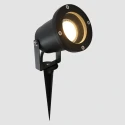 Steinhauer Lampe à piquet de terre NOVA à 1 flamme, avec prise de courant, réglable GU10 IP54, noir mat gradable