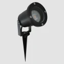 Steinhauer Lampe à piquet de terre NOVA à 1 flamme, avec prise de courant, réglable GU10 IP54, noir mat gradable