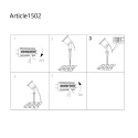 Steinhauer Lampe à piquet de terre NOVA à 1 flamme, avec prise de courant, réglable GU10 IP54, noir mat gradable