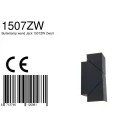 Steinhauer Steinhauer Outdoor wall luminaire JACK, 2 flames, LED, square, black