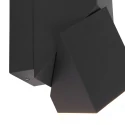 Steinhauer Steinhauer Outdoor wall luminaire JACK, 2 flames, LED, square, black