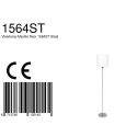 Mexlite Floor lamp NOOR, 1 flame, steel