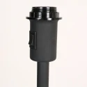 Mexlite floor lamp NOOR 1 flame E27 IP20, black dimmable
